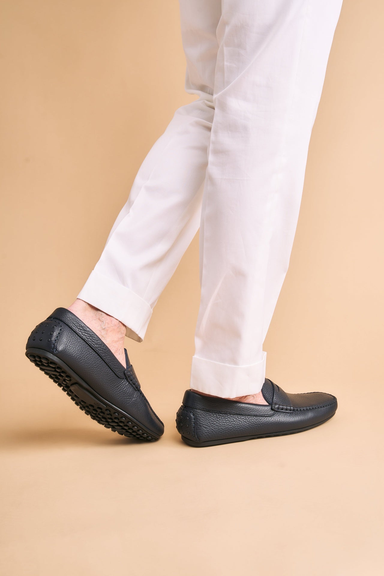 Chaussure Homme- Trappeur Cuir Blue