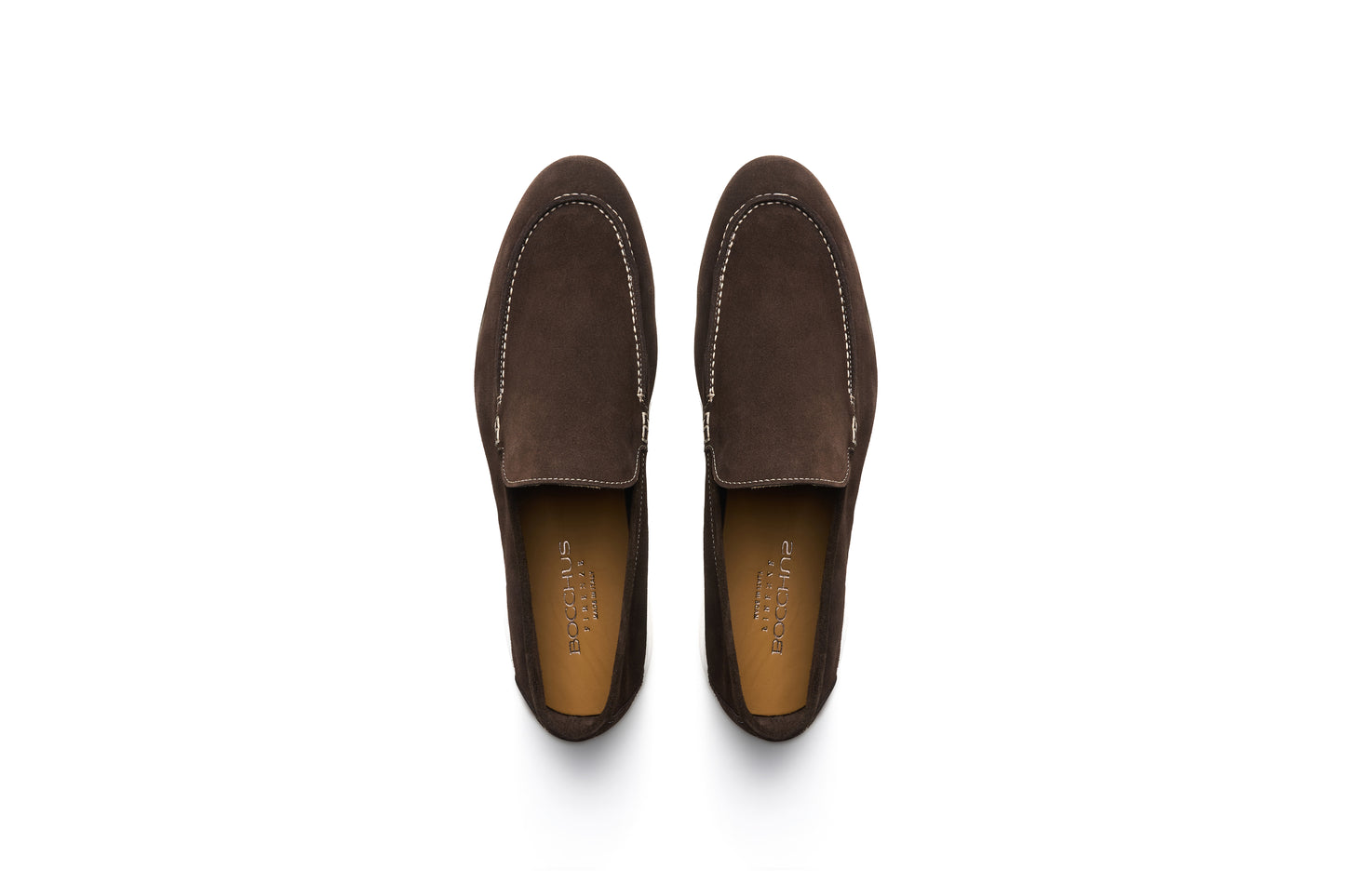 Mocassins Été Daim Italien – Marron Foncé Distinction