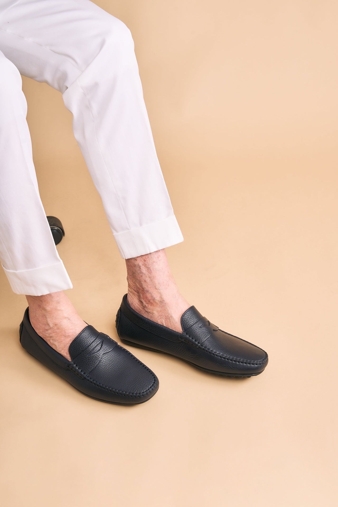 Chaussure Homme- Trappeur Cuir Blue