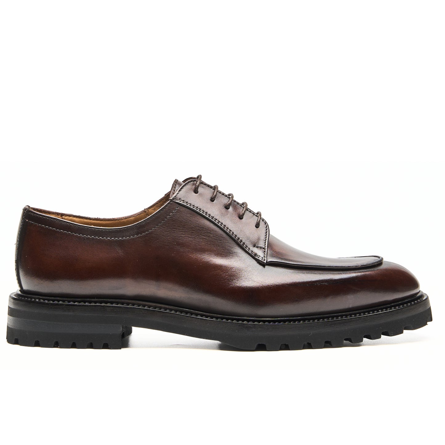 Chaussure Homme - Derby en Cuir de Veau Marron