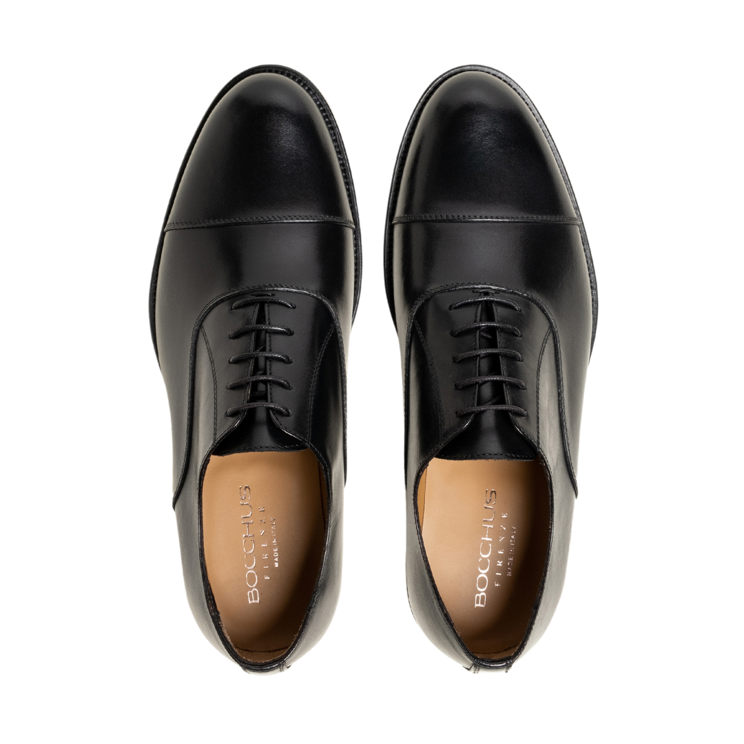 Chaussure Homme - Oxford Cap Toe Crust Nero