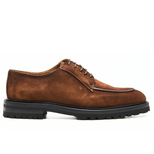 Chaussure Homme - Derby Veau Velours “Bruciato” (Effet Délavé)