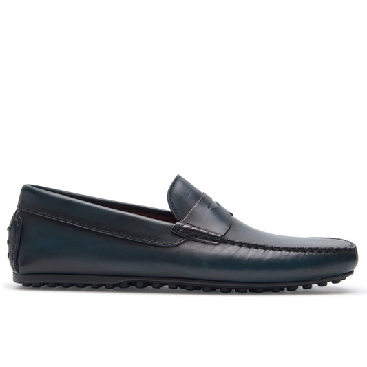 Chaussure Homme - Trappeur Cuir Vintage Blue