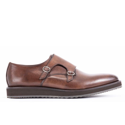 Chaussure Homme - Double Monk Casual Brown
