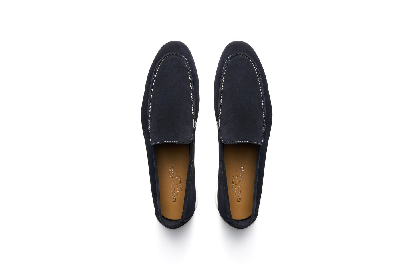 Mocassins Été Daim Italien – Bleu Nuit Prestige