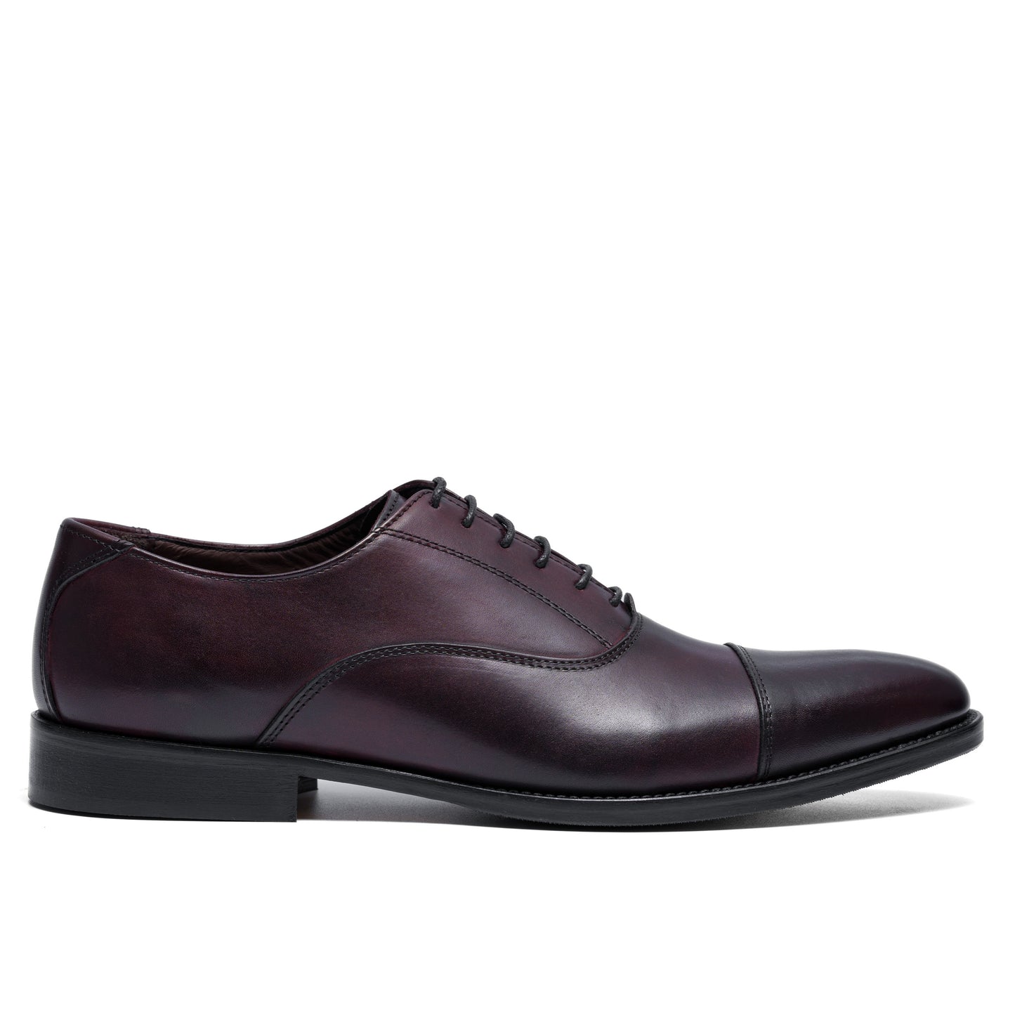 Chaussure Homme Oxford Cap Toe Crust Bordeaux