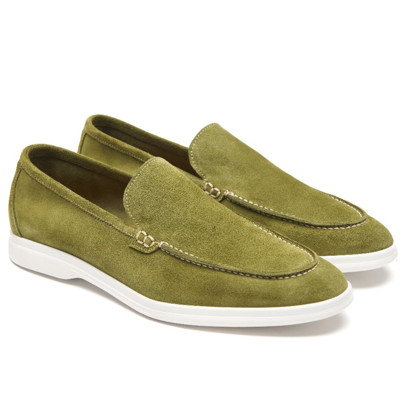 Mocassins Été Daim Italien – Vert Kiwi