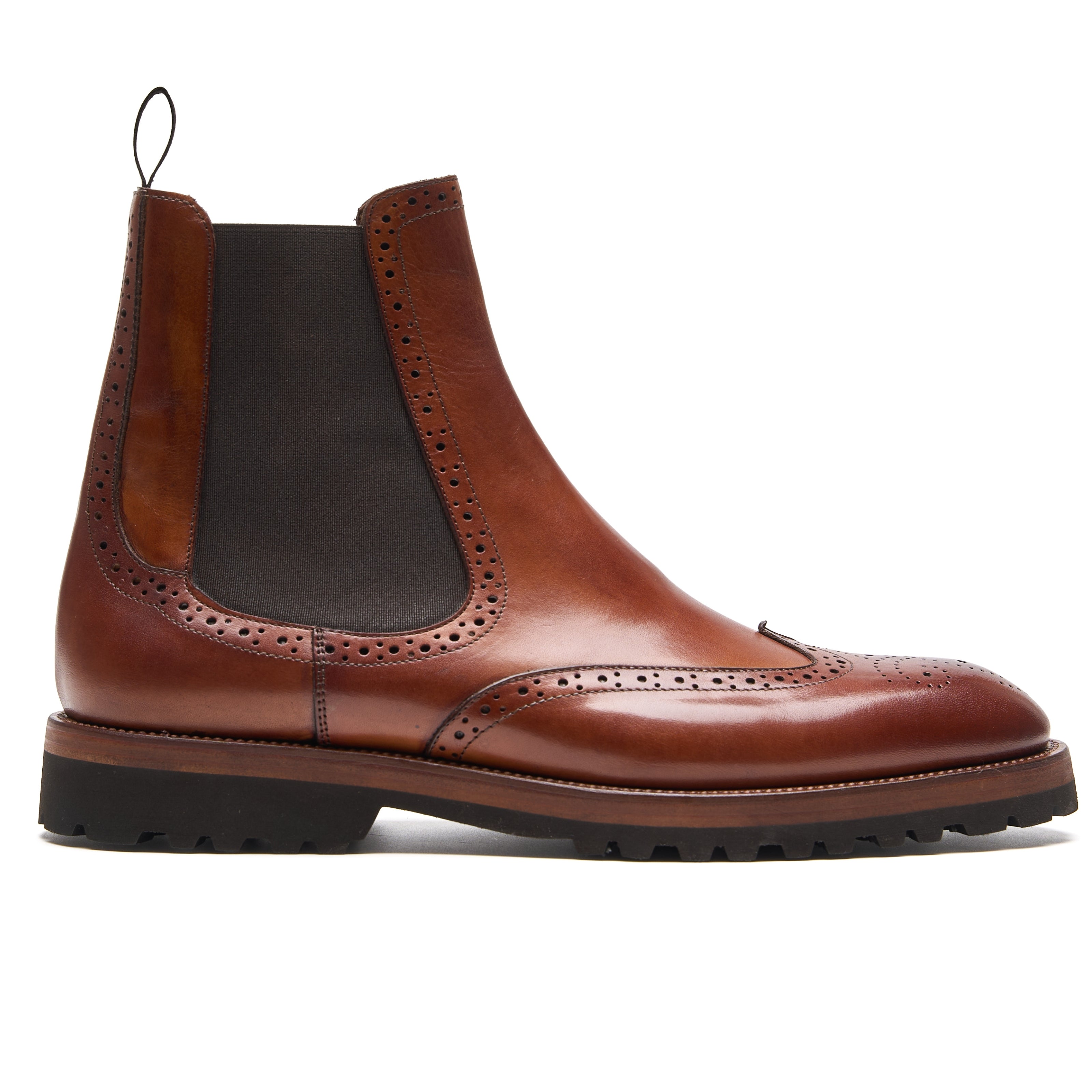 Chaussure Homme - Chelsea Boots Wingtip Vibram Cuio – Via Firenze Algérie