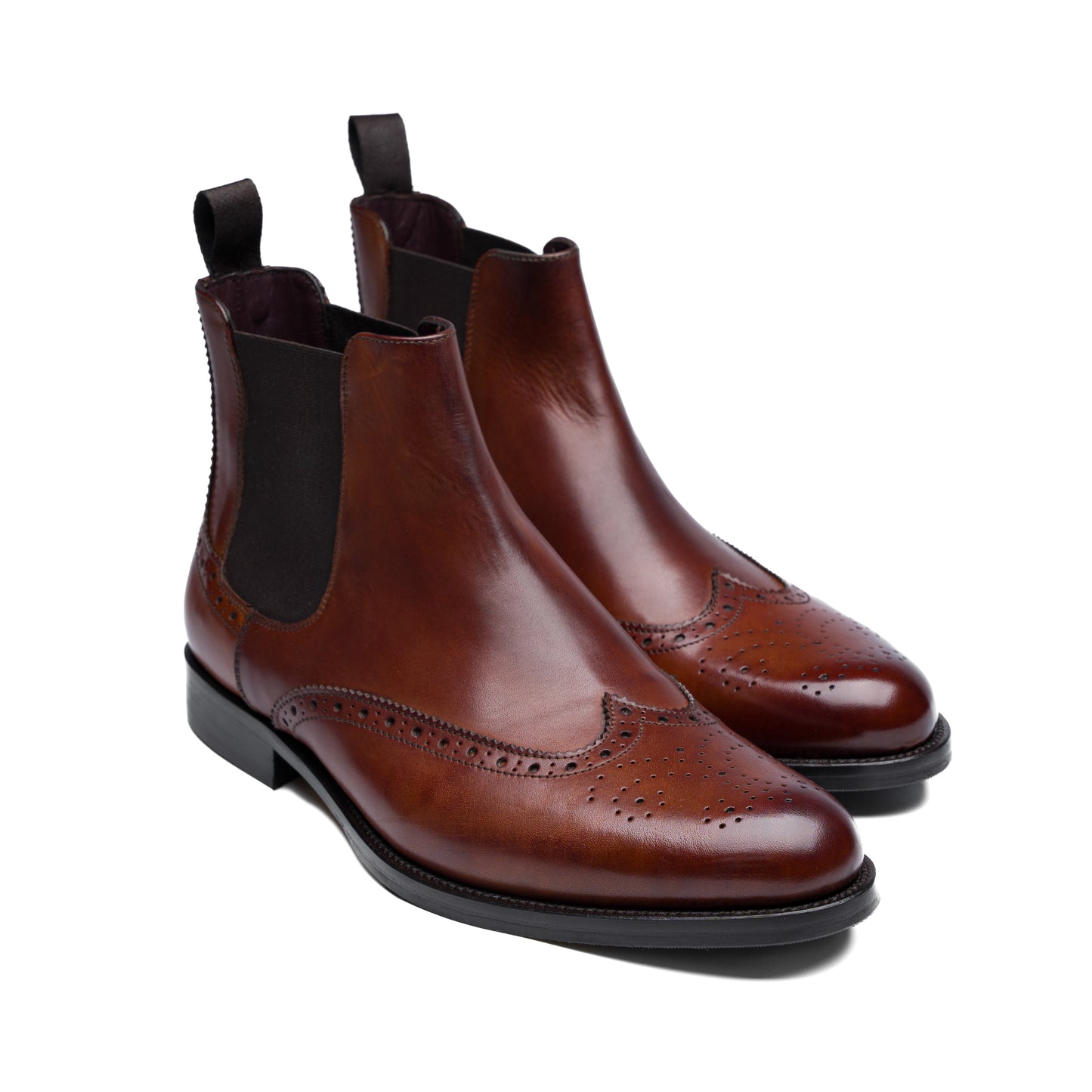 Chaussure Homme - Chelsea Boots Wingtip Crust - BRANDY