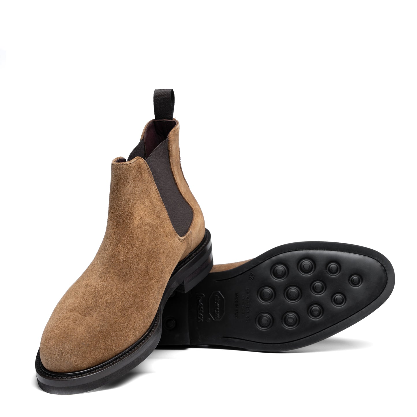 Chaussure Homme - Vibram Chelsea Boots - Daim Mustard