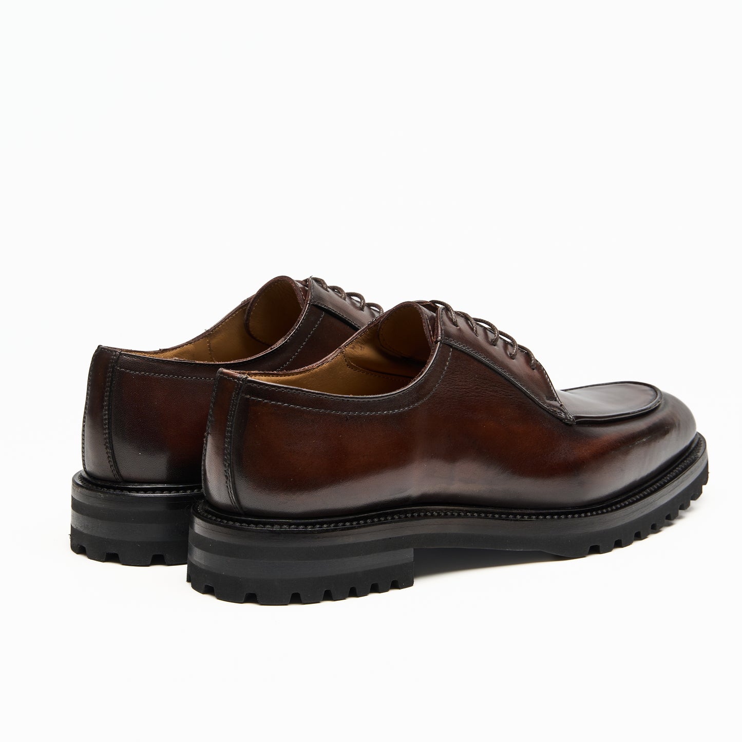 Chaussure Homme - Derby en Cuir de Veau Marron