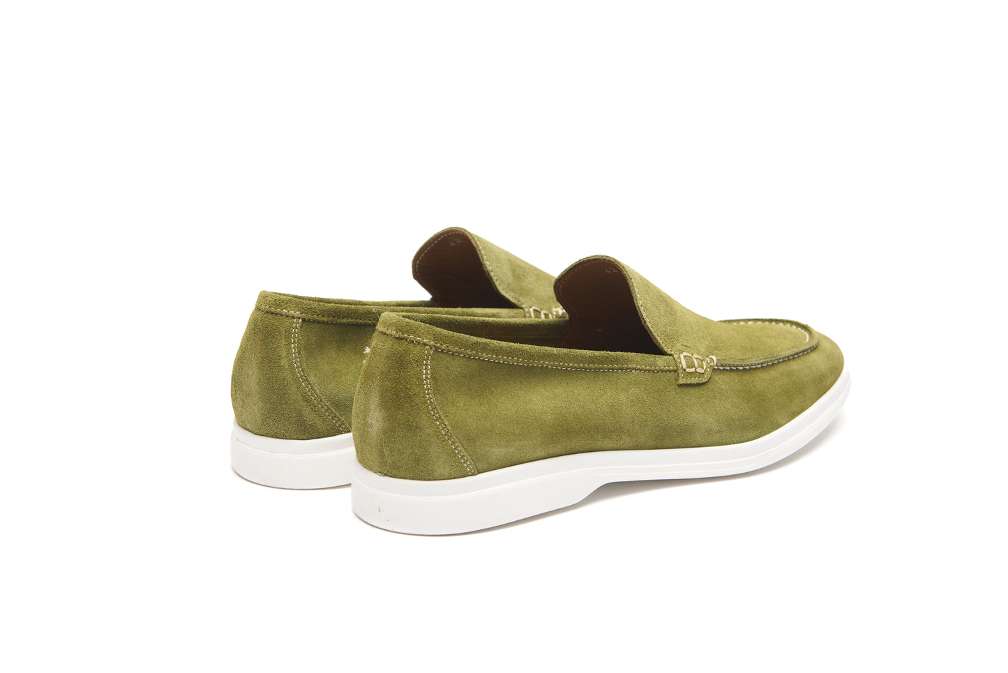 Mocassins Été Daim Italien – Vert Kiwi