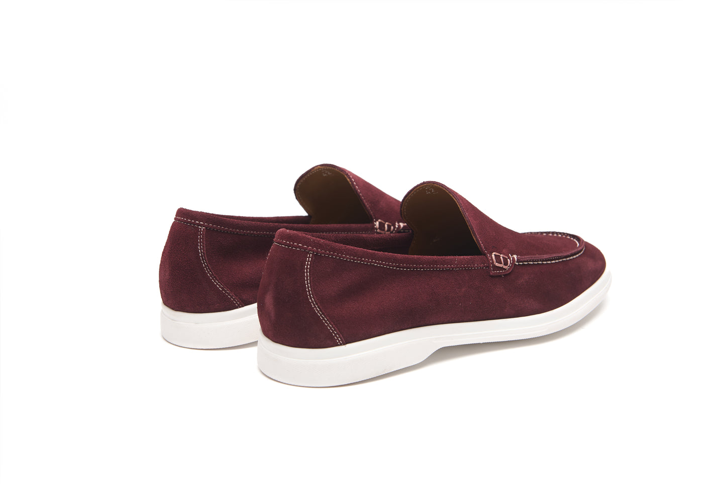 Mocassins Été Daim Italien – Camoscio Bordeaux
