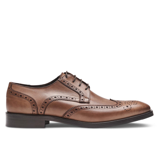 Chaussure Homme - Derby Wingtip Taupe