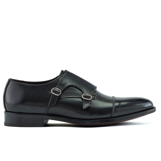 Chaussure Homme - Double Monk Cap Toe Black
