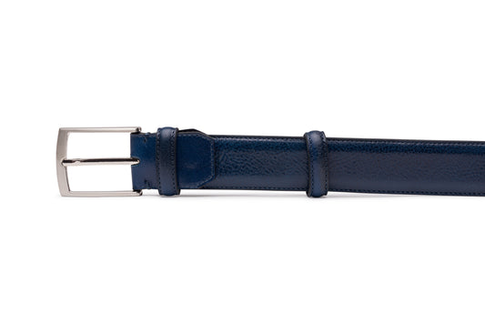 Ceinture Cuir - Bleu Océano